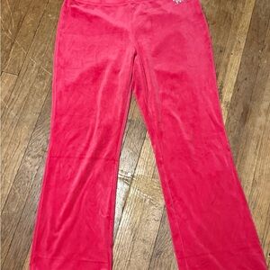 Juicy Couture Hot Pink Velour Lounge Pants